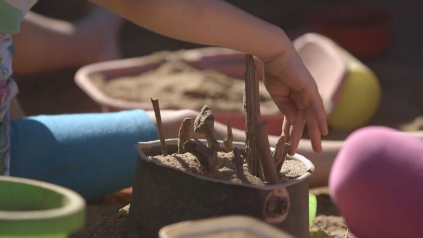 Child Plays With Mud